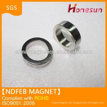 N38 D34x24x10mm Ringmagnet in Ni vergoldet